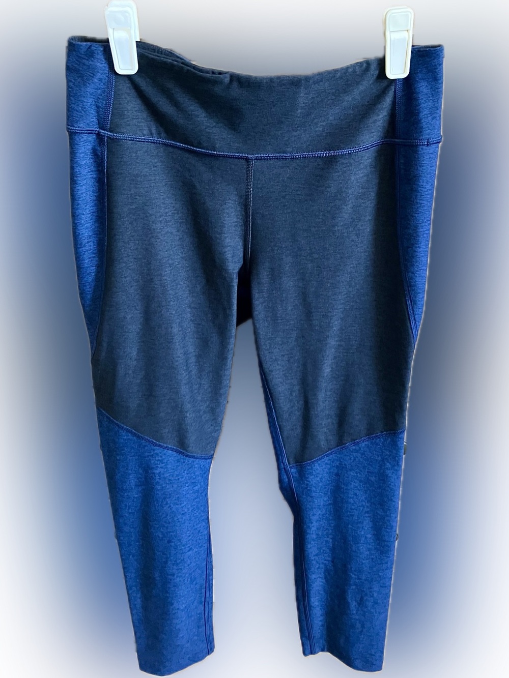 Outdoor Voices Charcoal and Royal Blue Colorblock Women’s Leggings